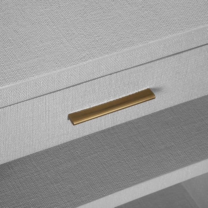 Interlude Home 1-Drawer Gray Chest Nightstand