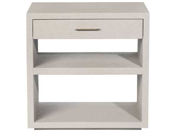 Interlude Home 1-Drawer White Chest Nightstand