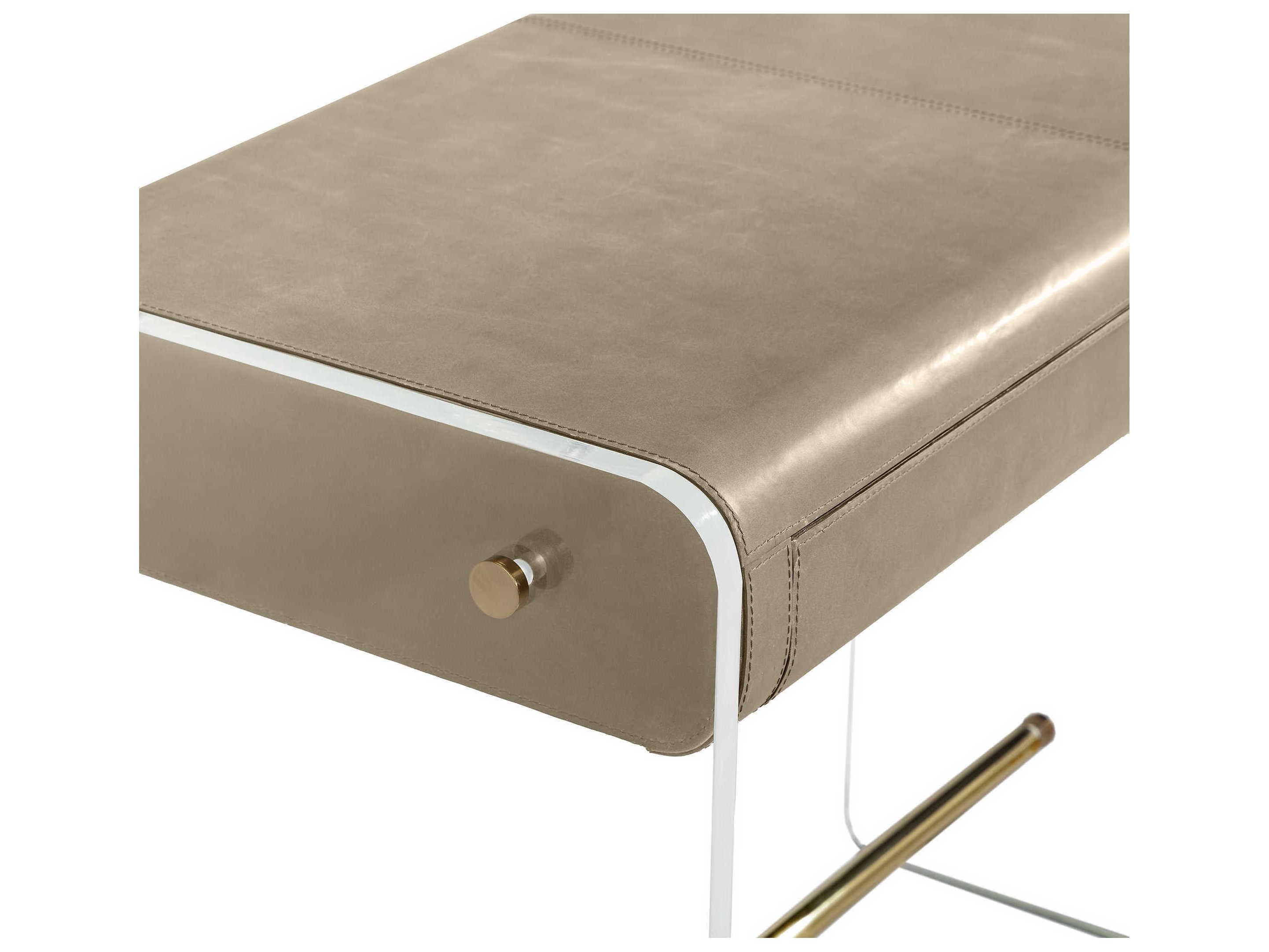 Interlude Home Cora Beige Secretary Desk