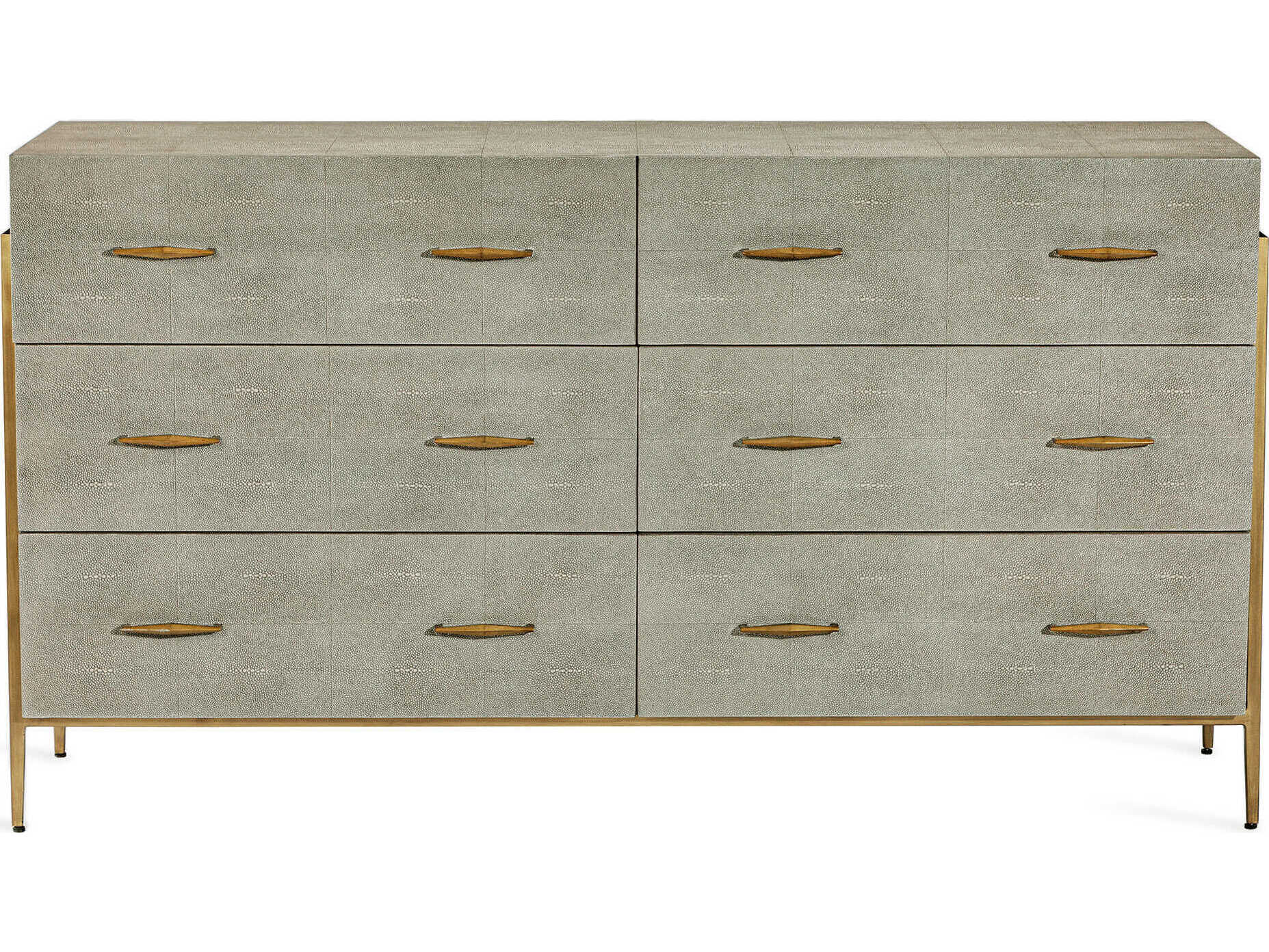 Interlude Home Morand 6-Drawers Gray Double Dresser