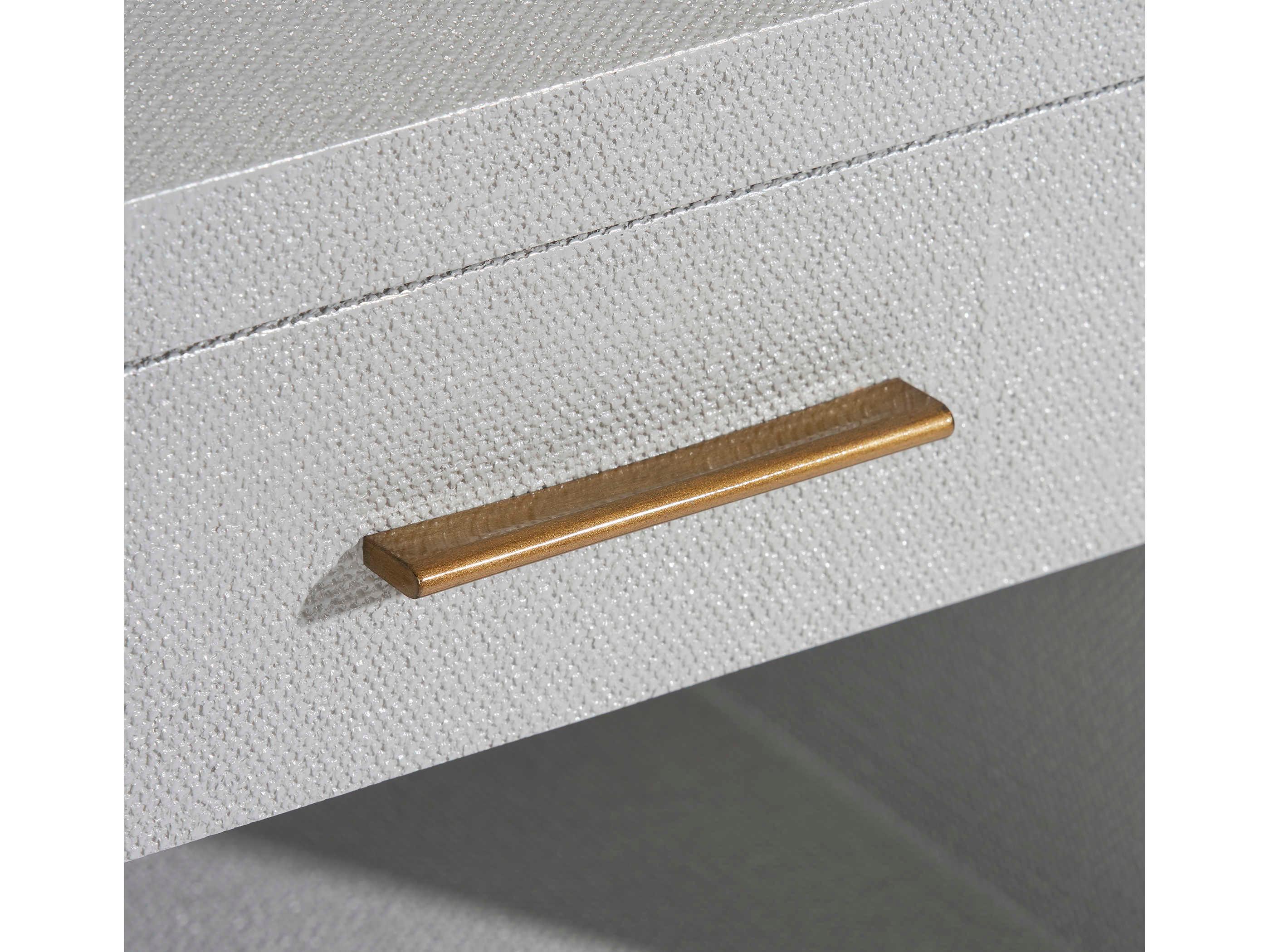 Interlude Home Livia 1-Drawer Gold Chest Nightstand