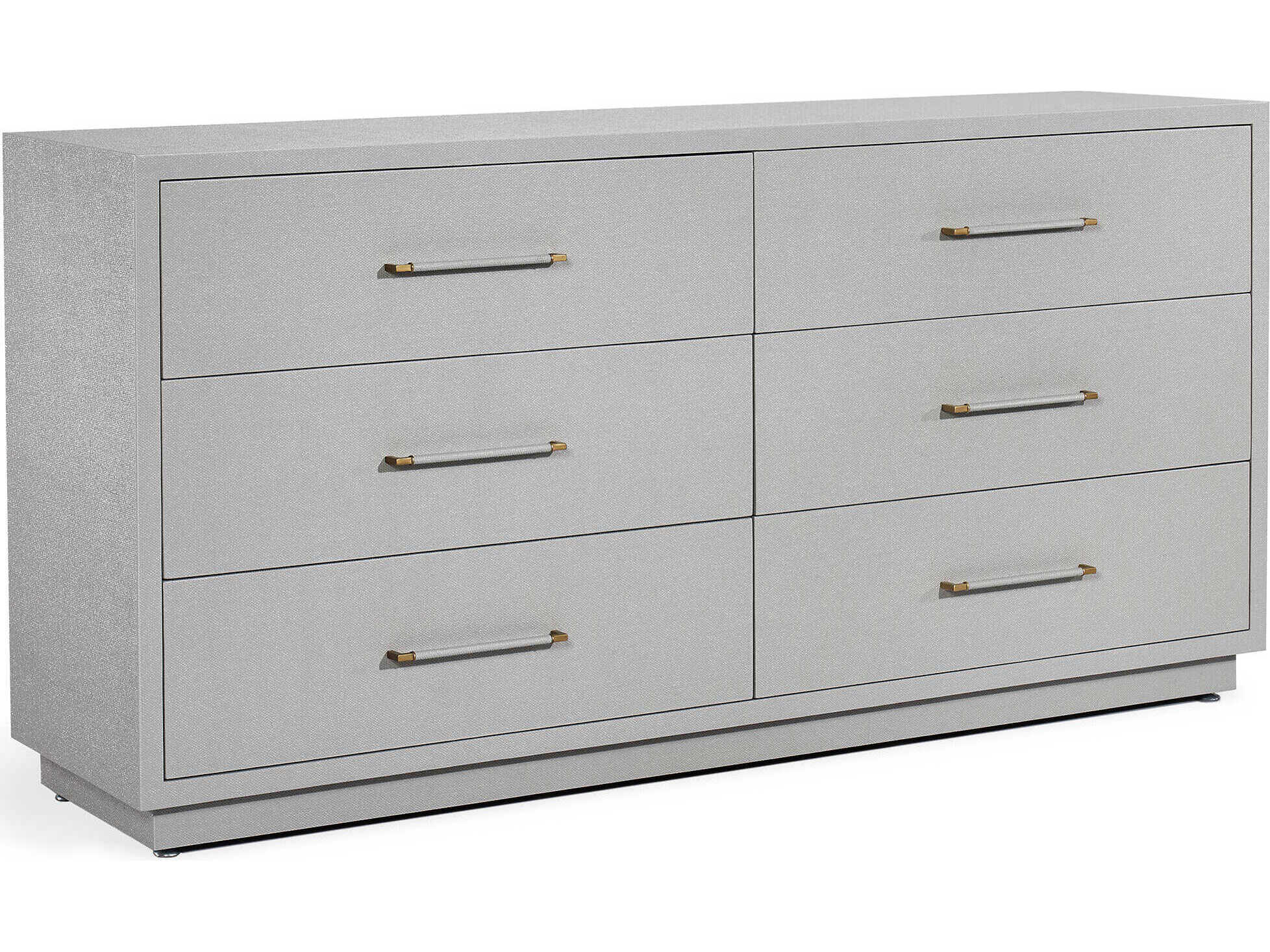 Interlude Home Taylor 6-Drawers Gray Double Dresser