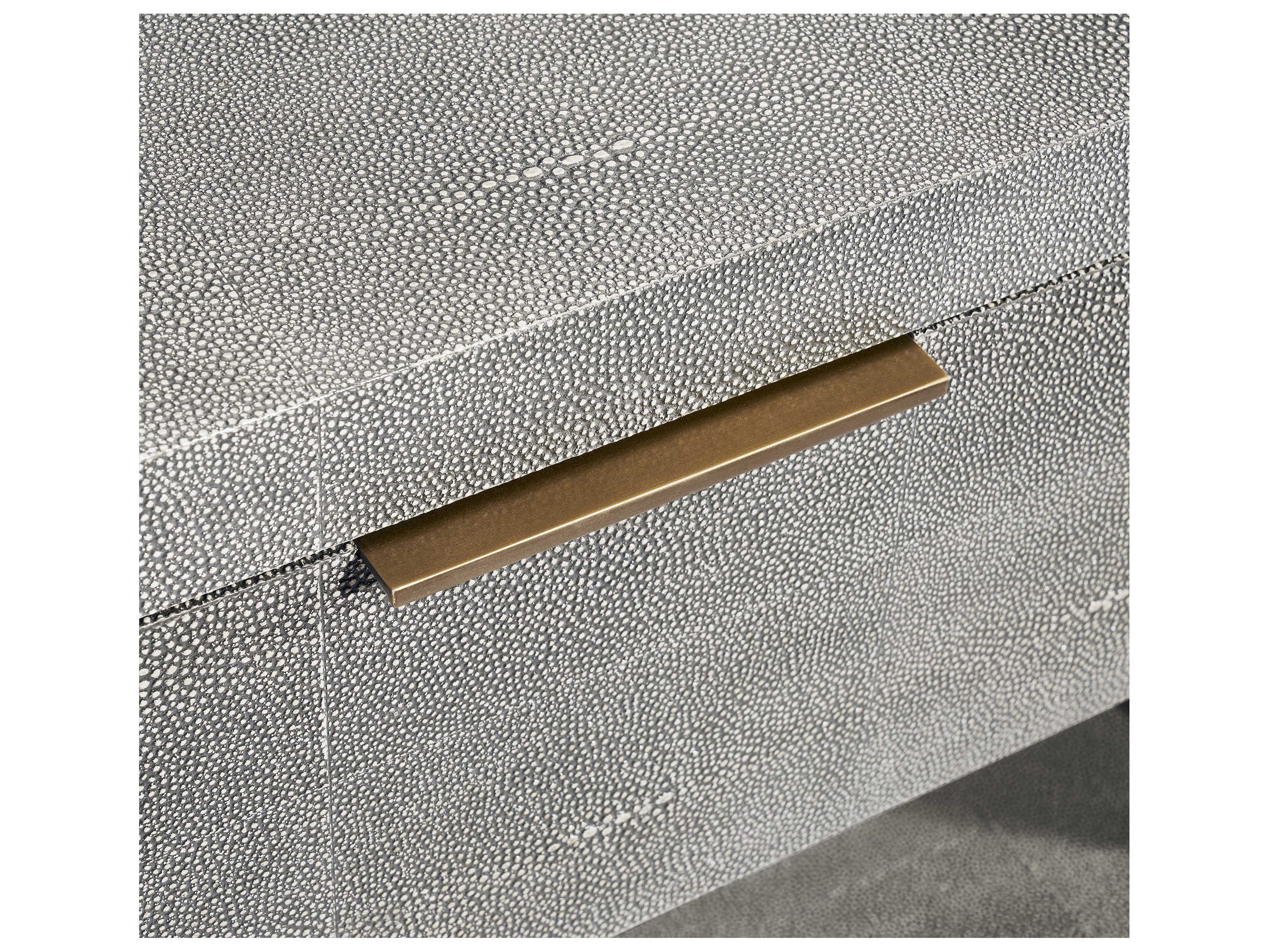 Interlude Home Montaigne 1-Drawer Gray Chest Nightstand