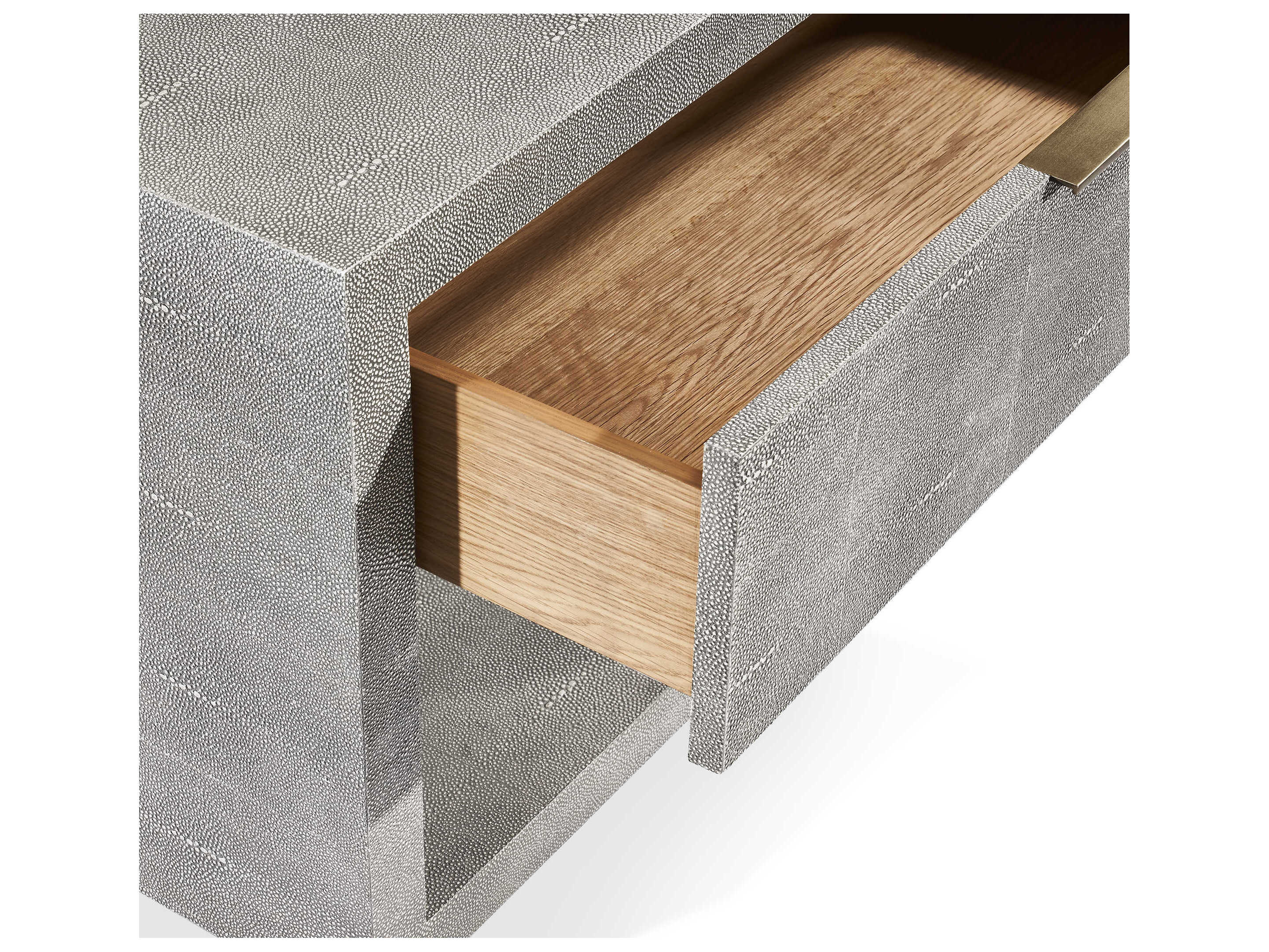 Interlude Home Montaigne 1-Drawer Gray Chest Nightstand