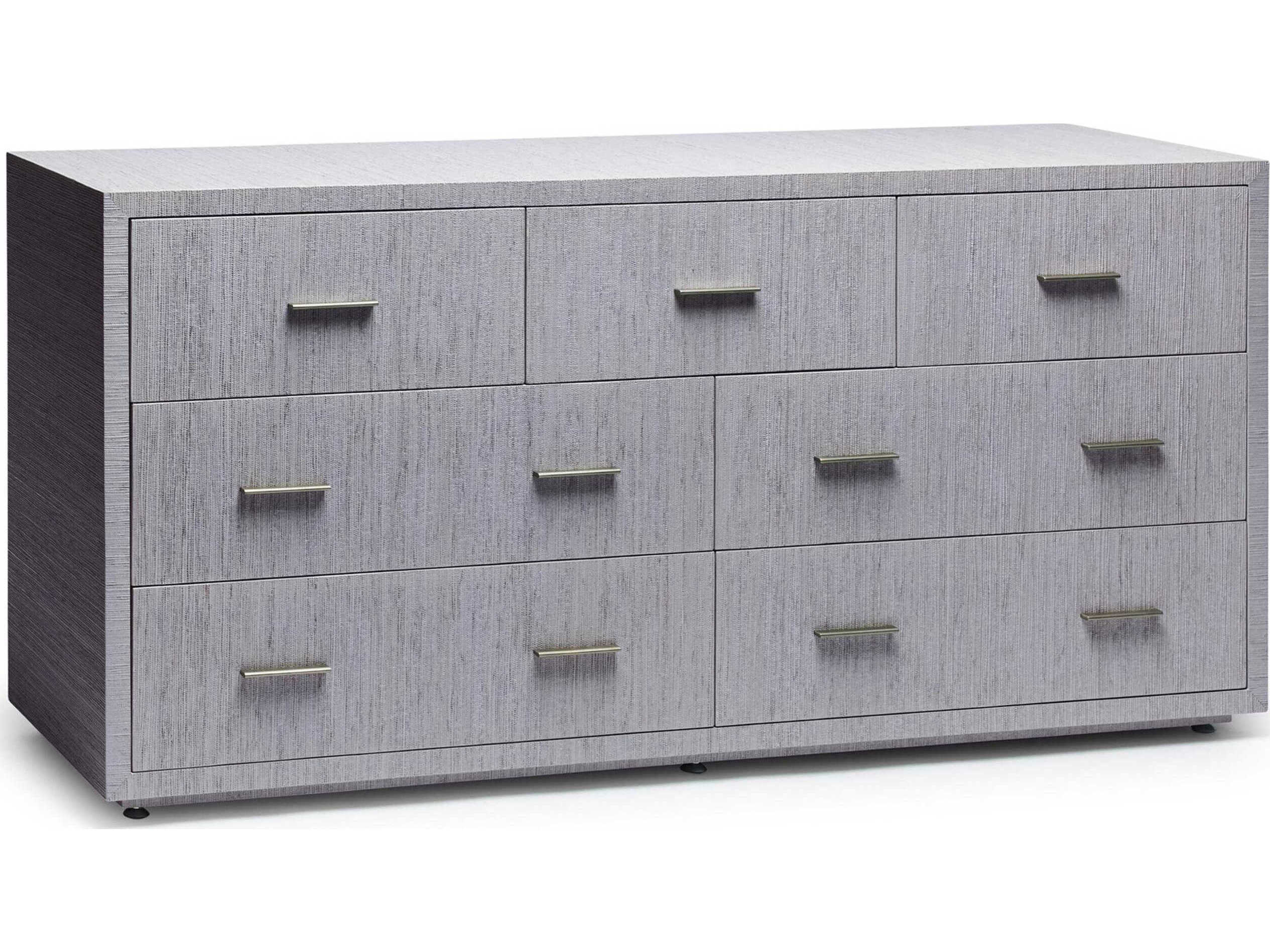 Interlude Home Livia 7-Drawers Gray Double Dresser