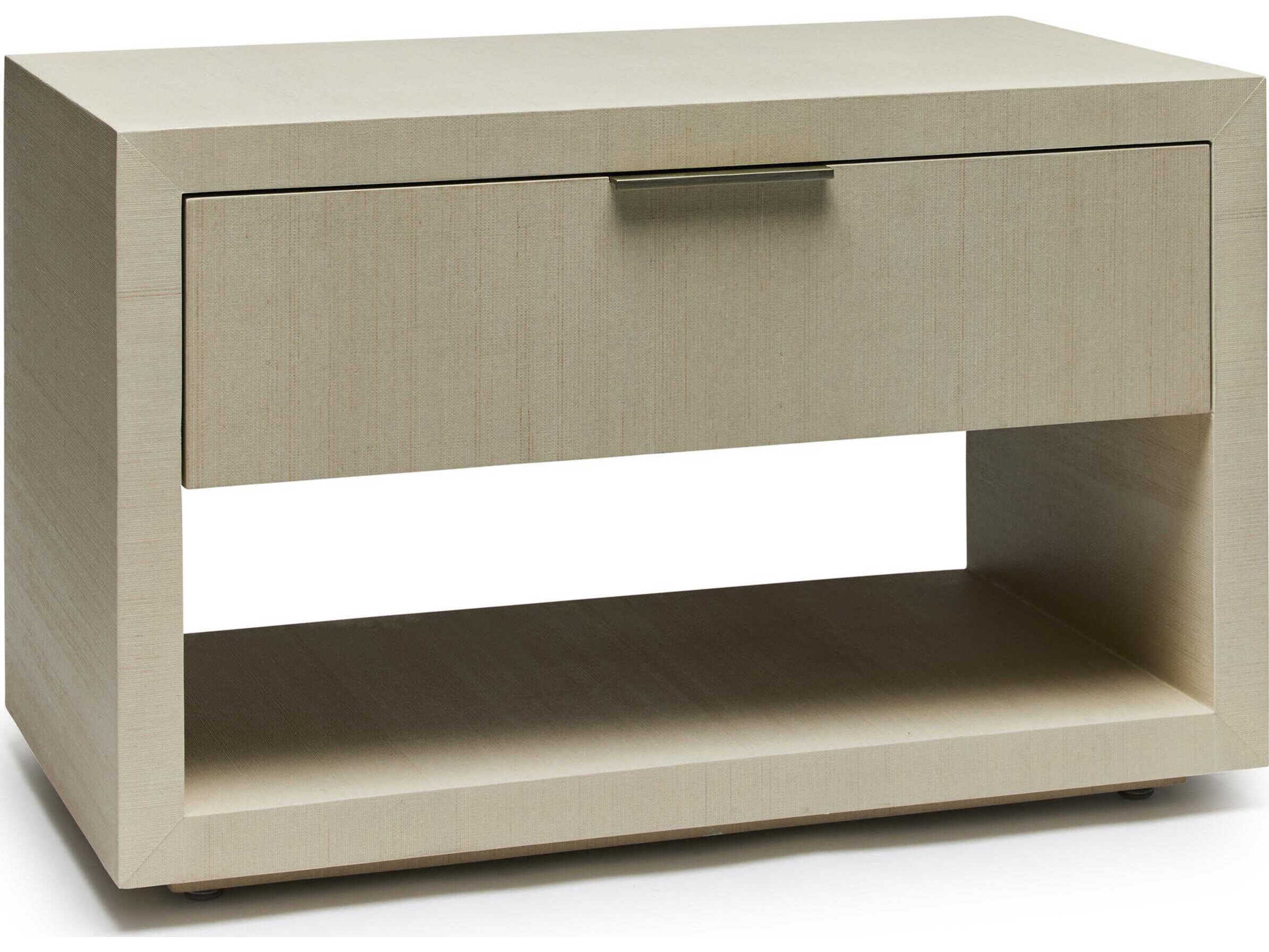Interlude Home Montaigne 1-Drawer Beige Chest Nightstand