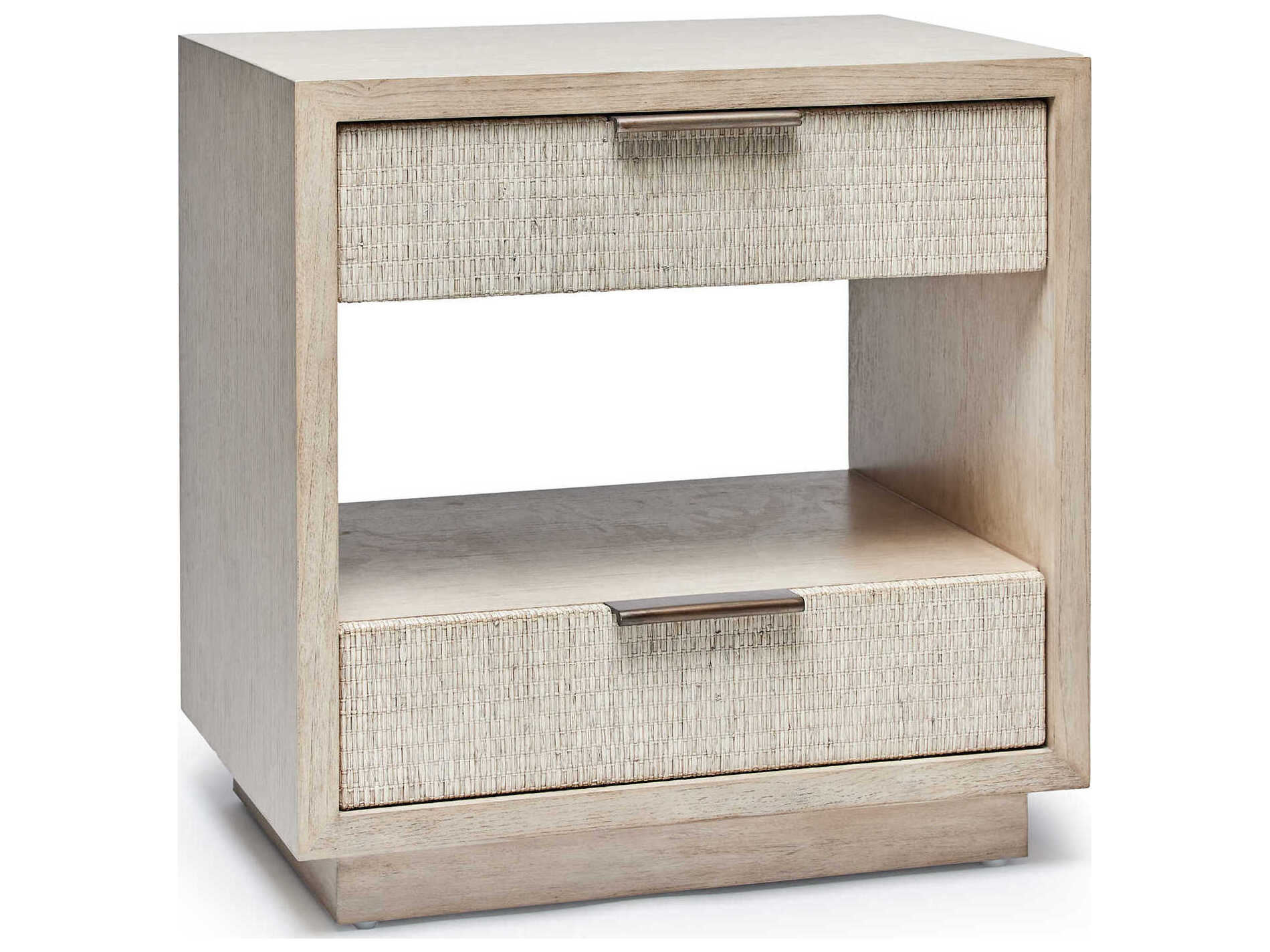 Interlude Home Harperly 2-Drawers Beige Nightstand