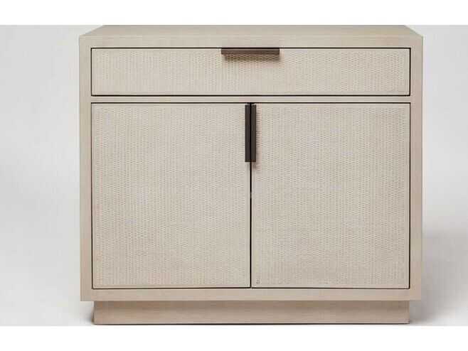 Interlude Home Holmes 3-Drawers Beige Oak Wood Dresser