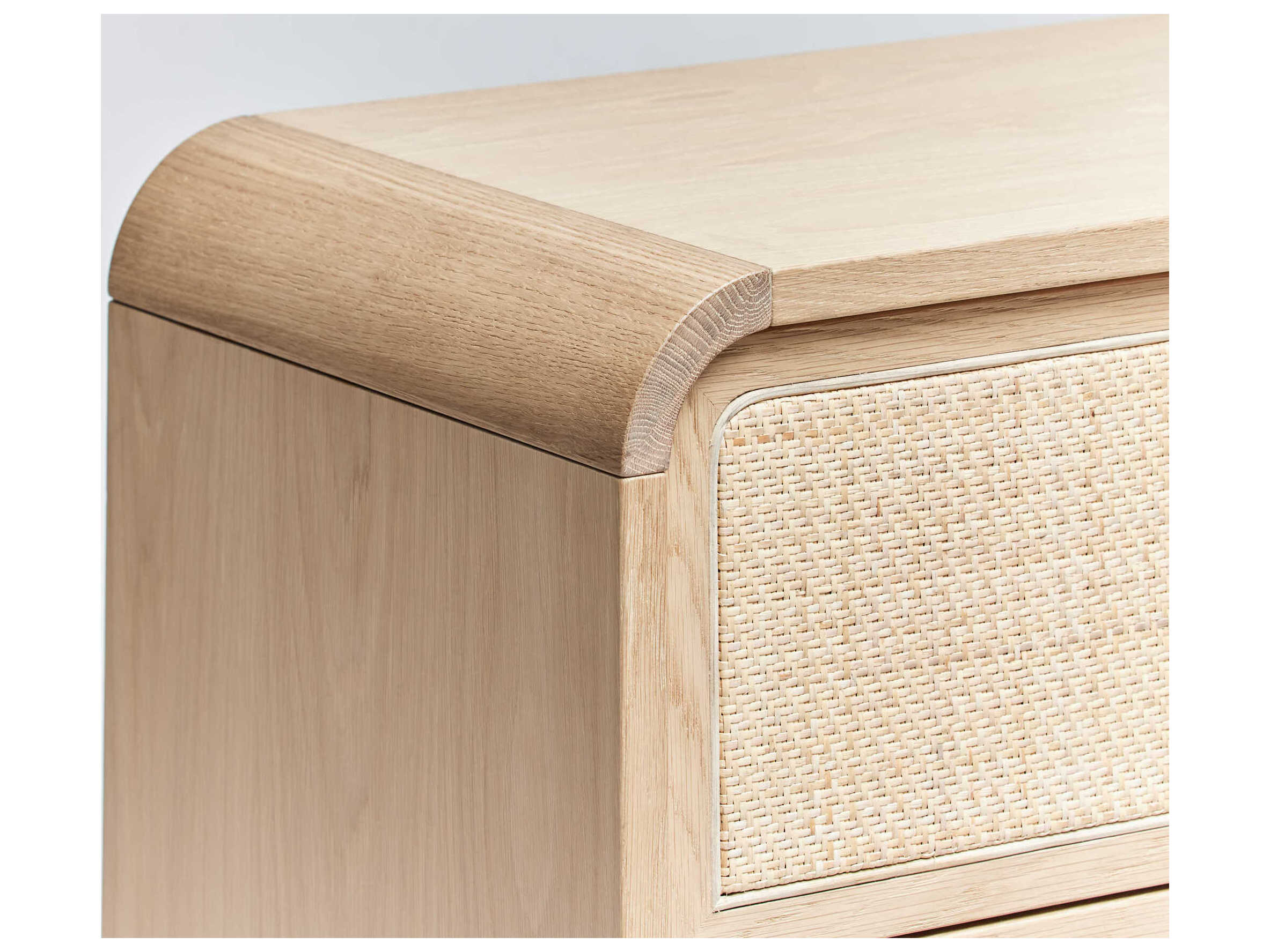 Interlude Home Marsh 3-Drawers Beige Oak Wood Dresser