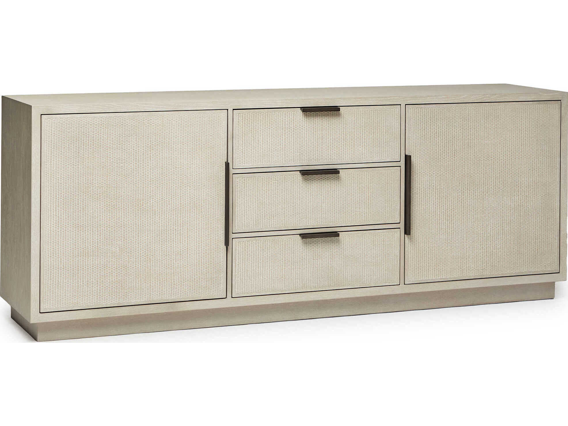 Interlude Home Holmes 84" Oak Wood Cliffside Vintage Bronze Sideboard