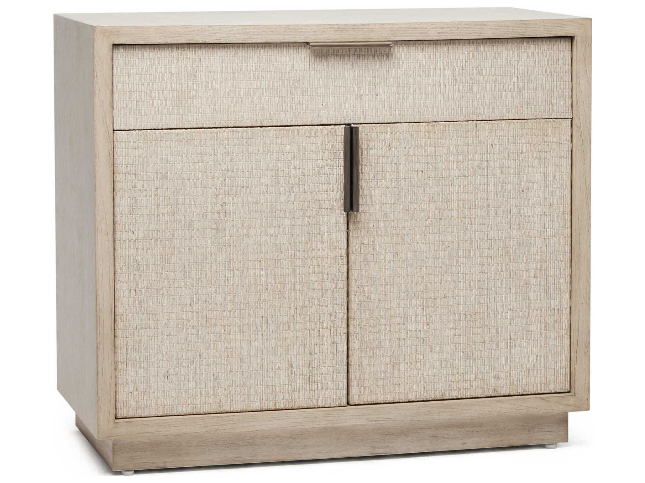 Interlude Home Harperly Washed Taupe Satin Aged Bronze Beige Accent Chest