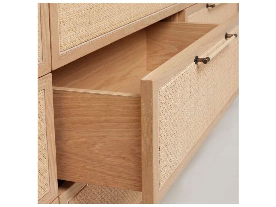 Interlude Home Marsh Natural Oak Wood Dresser