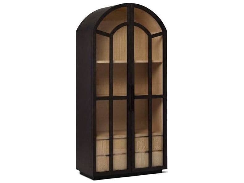 Interlude Home Claudine 38" Coffee Husk Classic Bronze Media Console