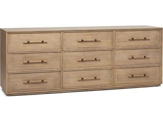 Interlude Home Clement Natural Mahogany Wood Dresser