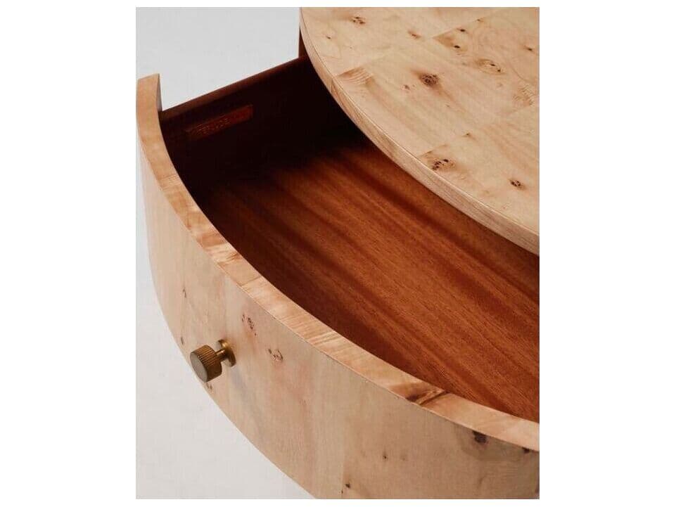 Interlude Home Blaine 3-Drawers Natural Nightstand