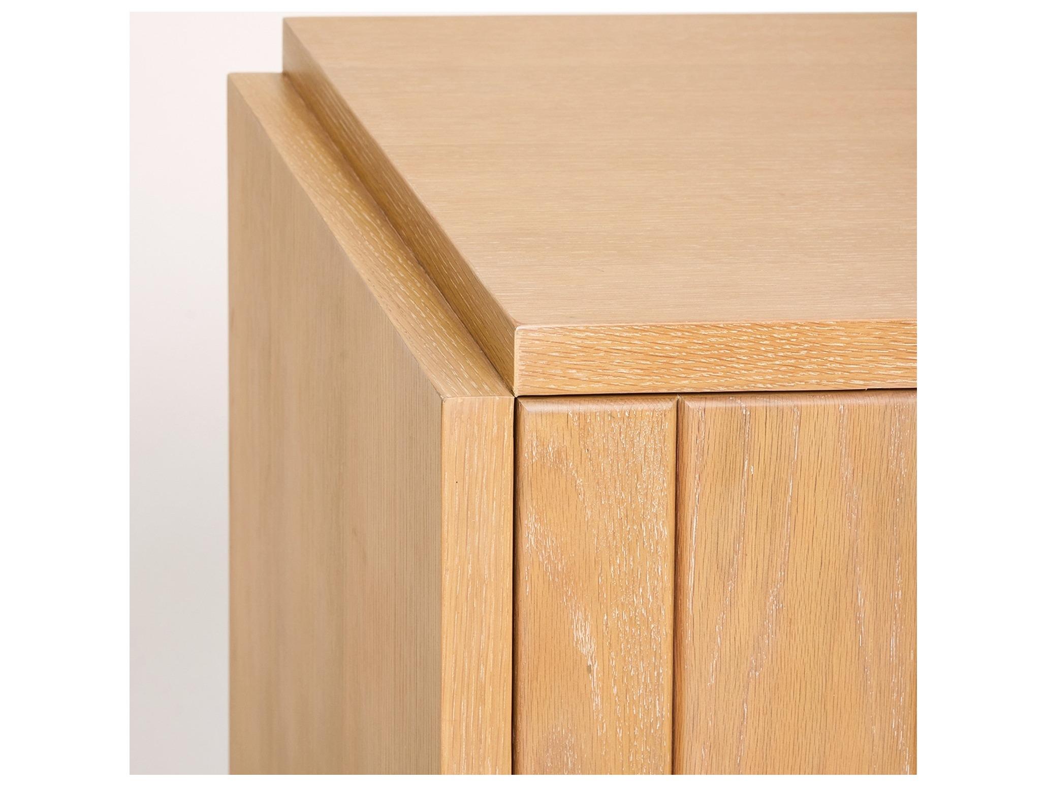 Interlude Home Louise Saddle Beige Oak Wood Accent Chest