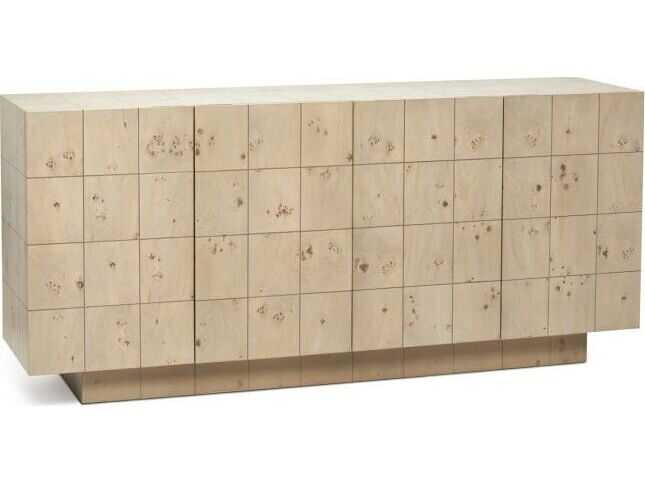 Interlude Home Raphael 72" Washed Taupe Media Console