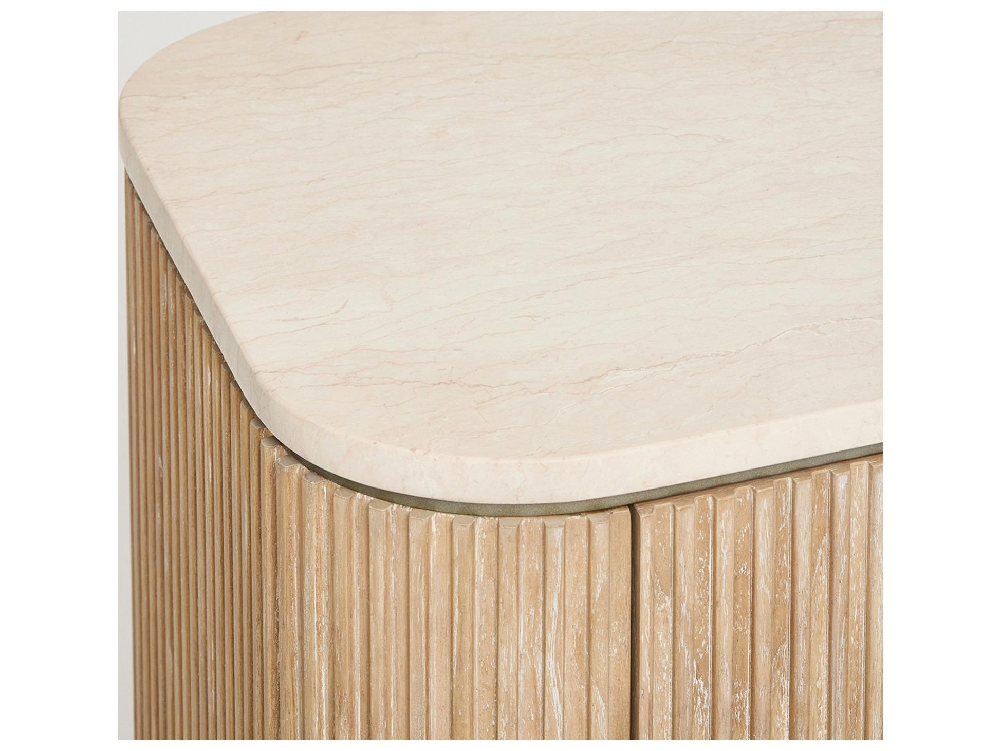 Interlude Home Morrison 6-Drawers Beige Mindi Wood Double Dresser