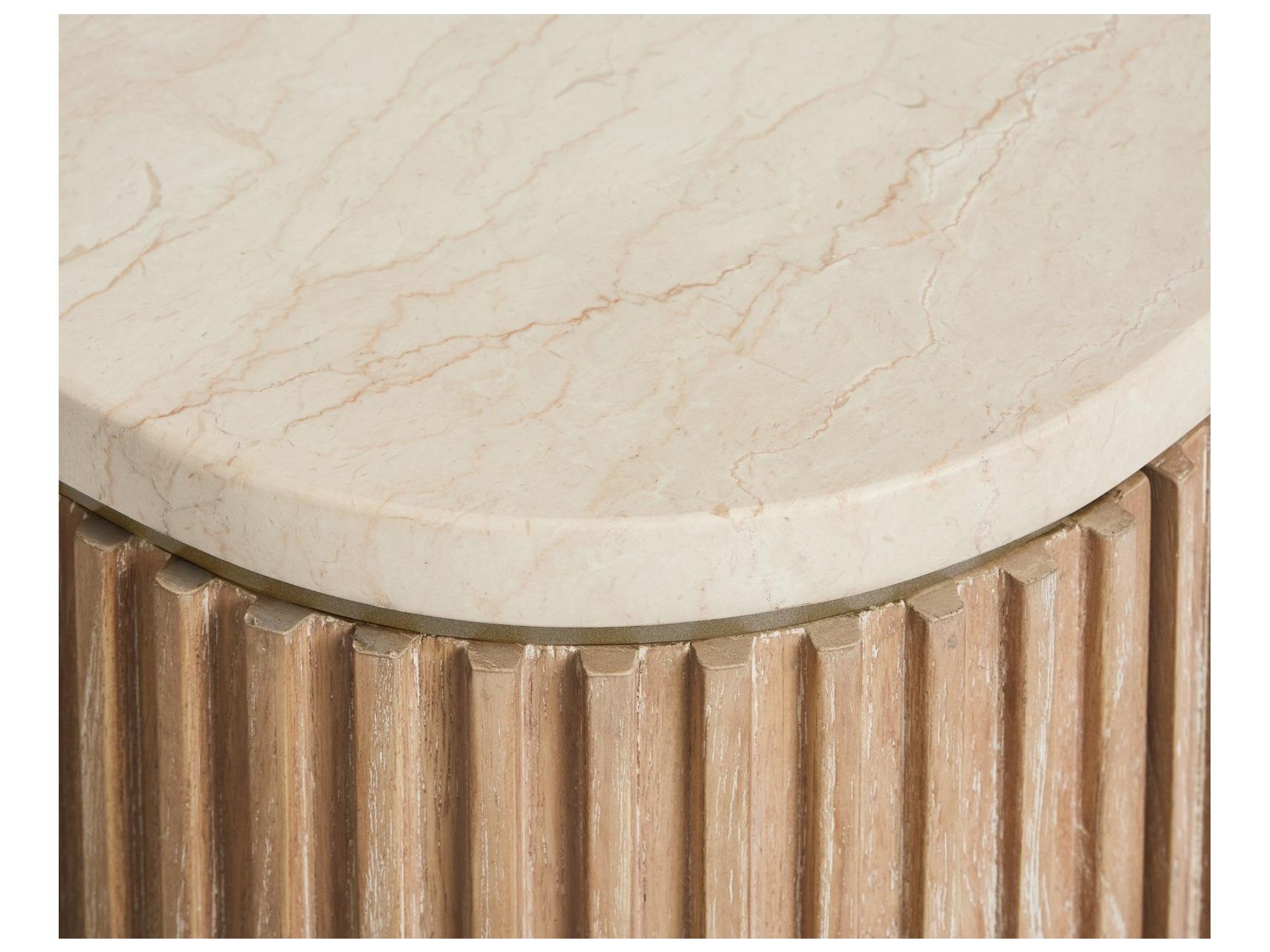 Interlude Home Morrison 6-Drawers Beige Mindi Wood Double Dresser