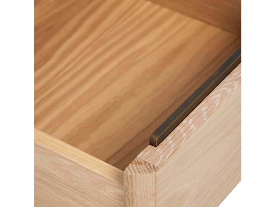 Interlude Home Arden 1-Drawer Natural Oak Wood Nightstand