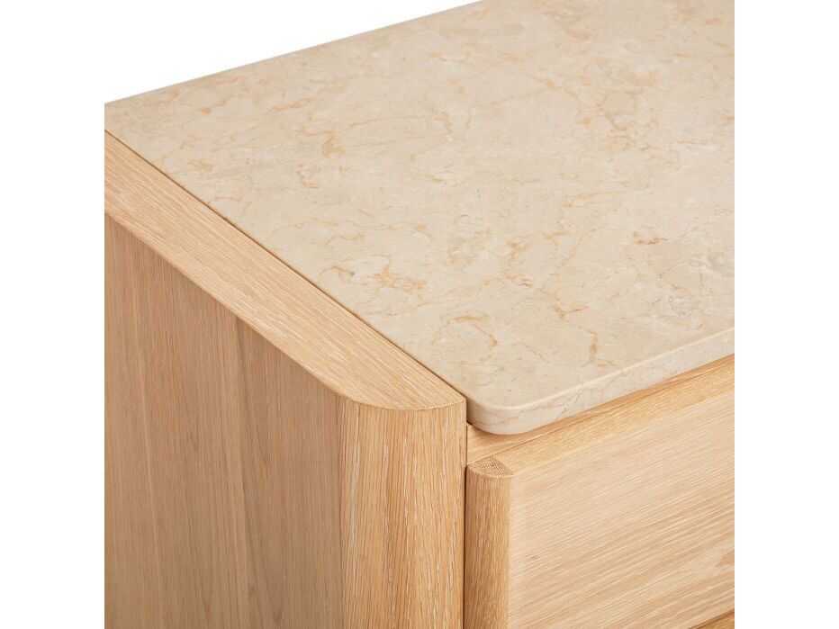 Interlude Home Arden 6-Drawers Natural Oak Wood Double Dresser