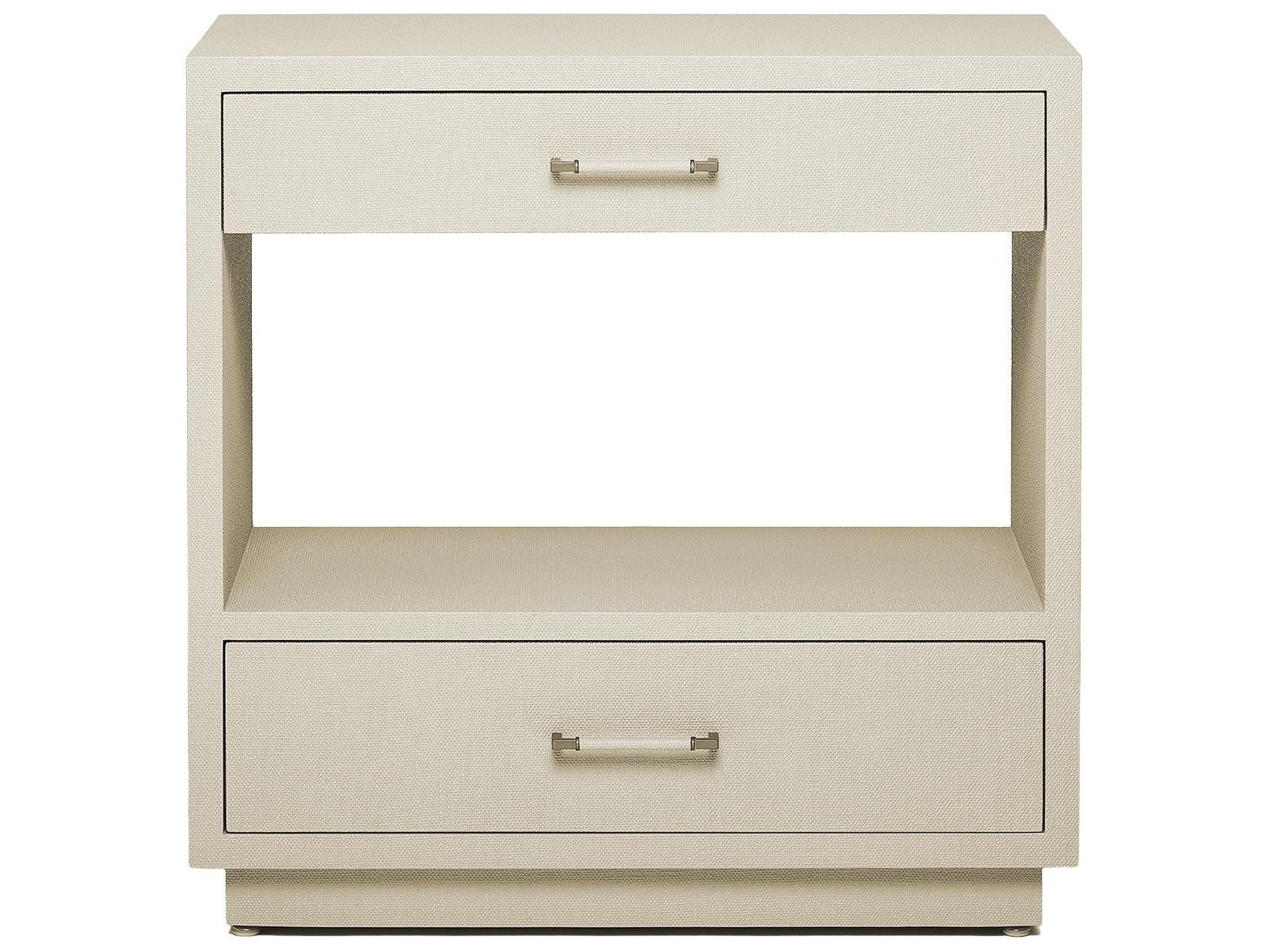 Interlude Home Taylor 2-Drawers Beige Nightstand