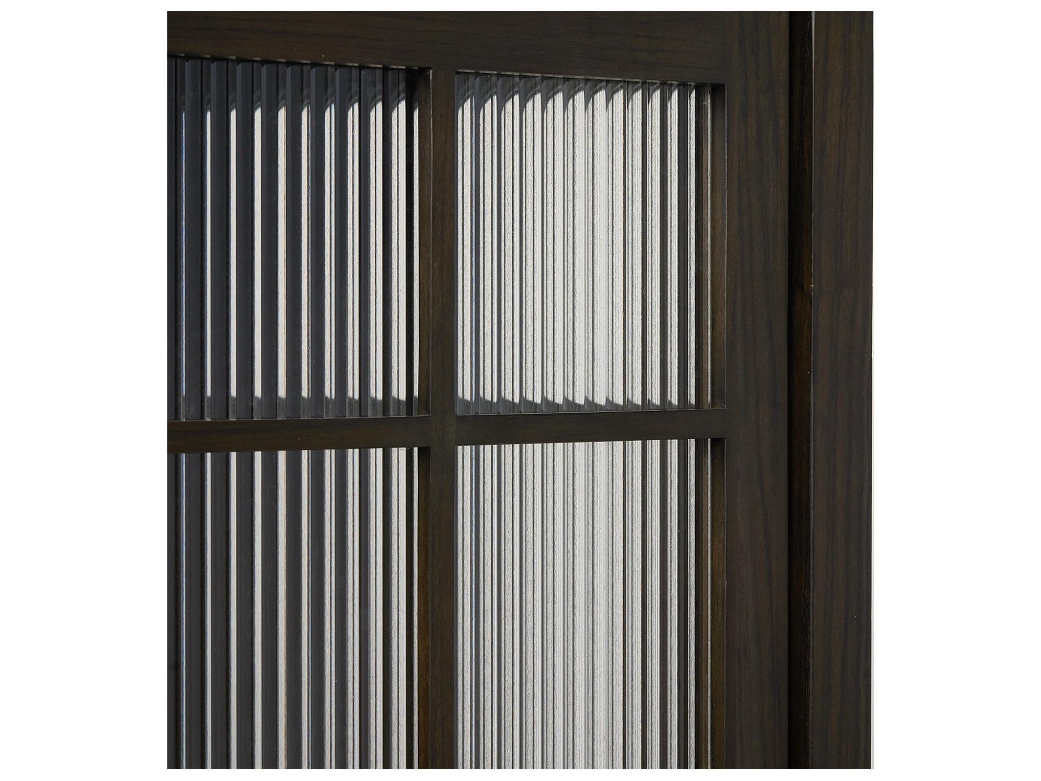 Interlude Home Hadley Oak Wood Cinder Display Cabinet