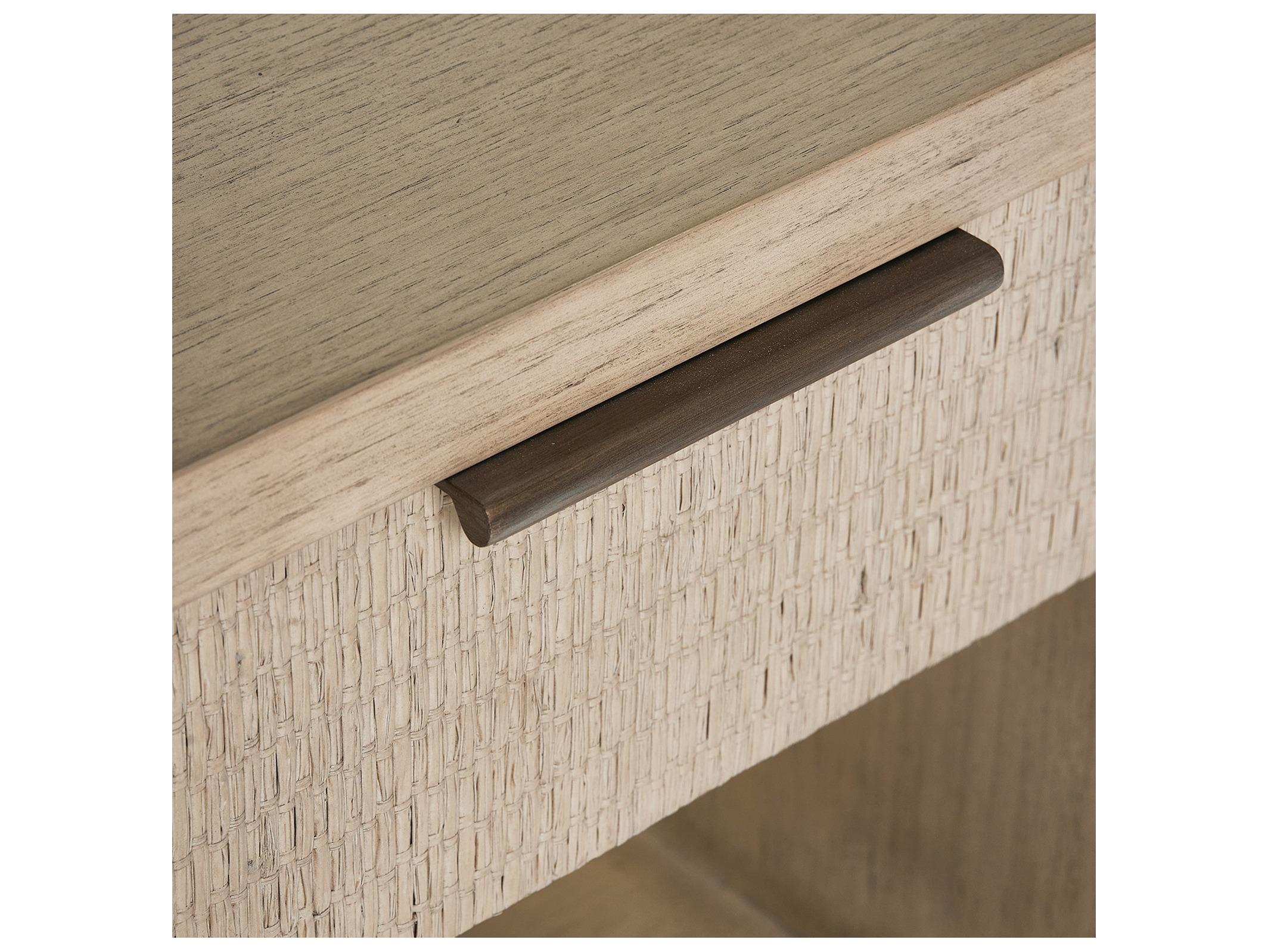 Interlude Home Harperly 2-Drawers Beige Sungkai Wood Nightstand