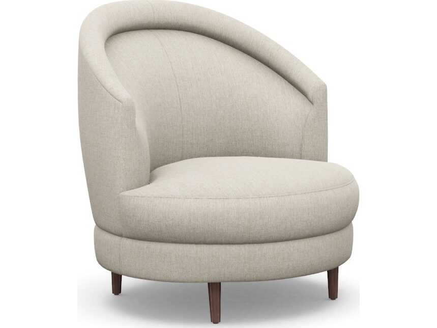 Interlude Home Capri Swivel Gray Accent Chair