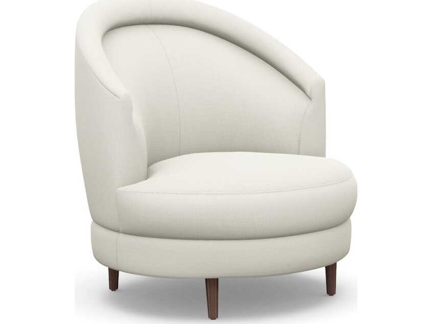 Interlude Home Capri Swivel Beige Accent Chair