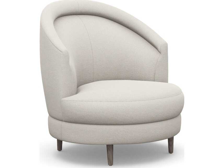 Interlude Home Capri Swivel Cream Accent Chair