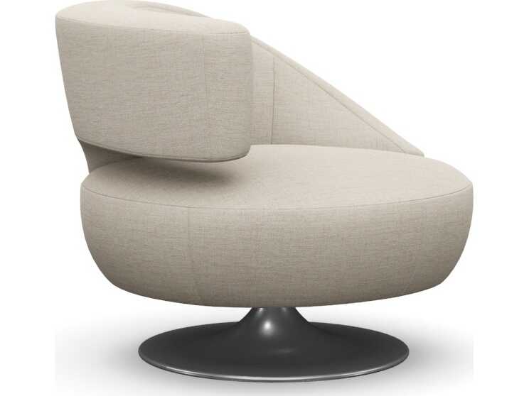 Interlude Home Isabella Swivel Beige Accent Chair