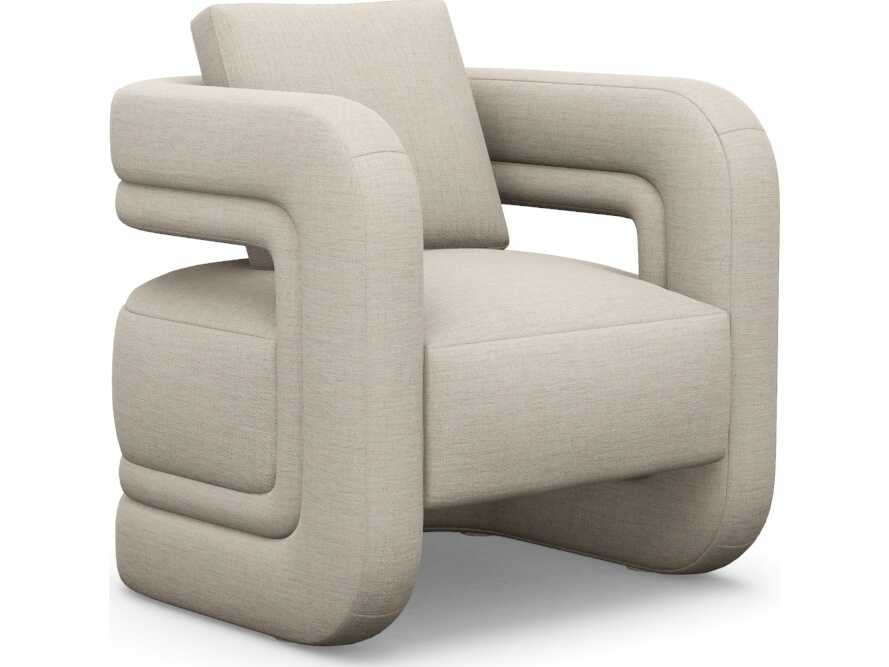 Interlude Home Scillia Beige Accent Chair