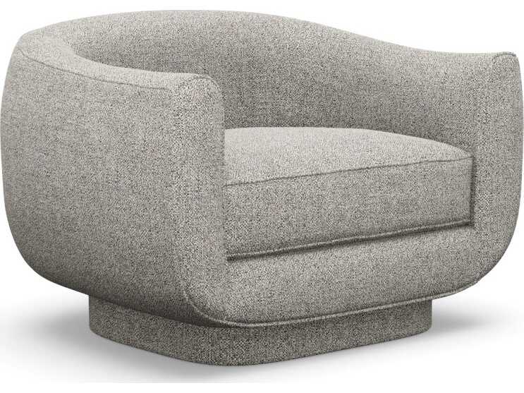 Interlude Home Spectrum Swivel Gray Accent Chair
