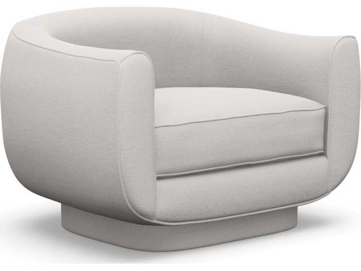 Interlude Home Spectrum Swivel Beige Accent Chair