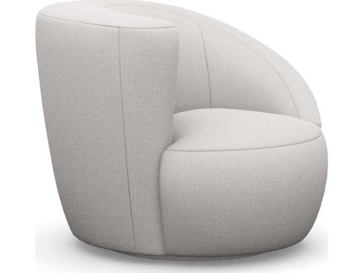 Interlude Home Carlisle Swivel Beige Accent Chair