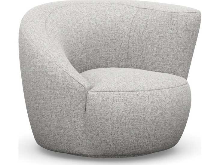 Interlude Home Carlisle Swivel Gray Accent Chair