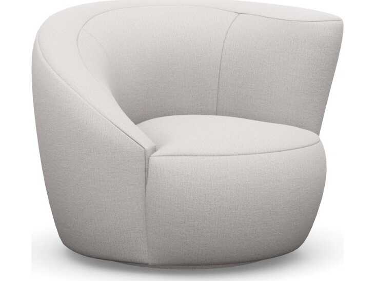Interlude Home Carlisle Swivel Beige Accent Chair