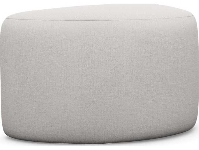 Interlude Home Carlisle Bungalow Beige Upholstered Ottoman