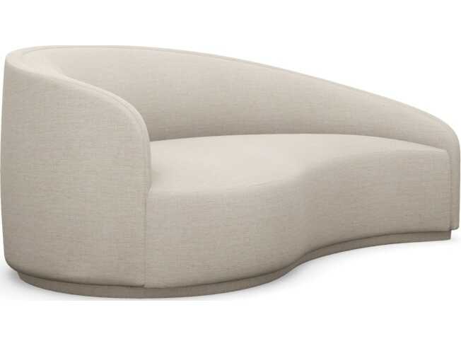 Interlude Home Dana Bluff Beige Upholstered Chaise