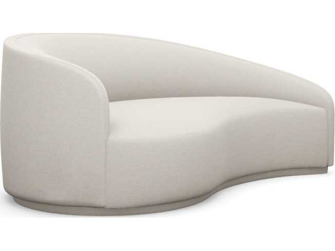 Interlude Home Dana Cameo Cream Upholstered Chaise