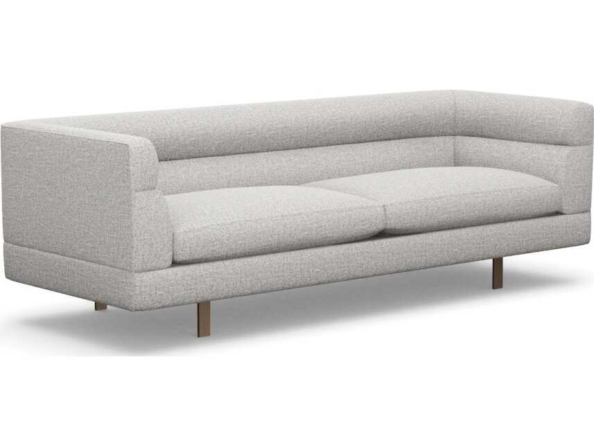Interlude Home Ornette Storm Bronze Gray Upholstered Sofa