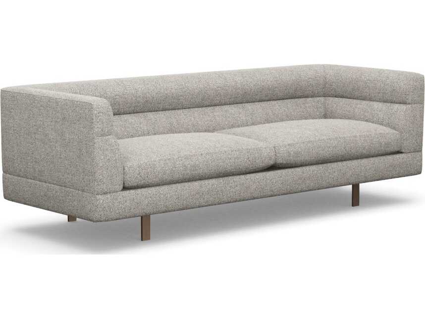 Interlude Home Ornette Rock Bronze Gray Upholstered Sofa