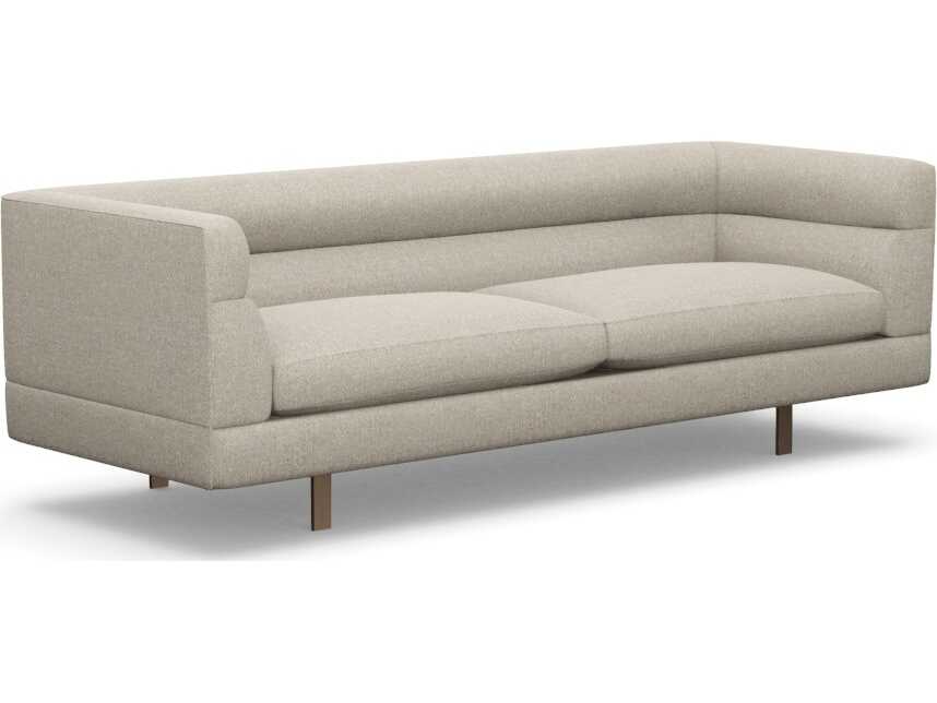 Interlude Home Ornette Wheat Bronze Beige Upholstered Sofa