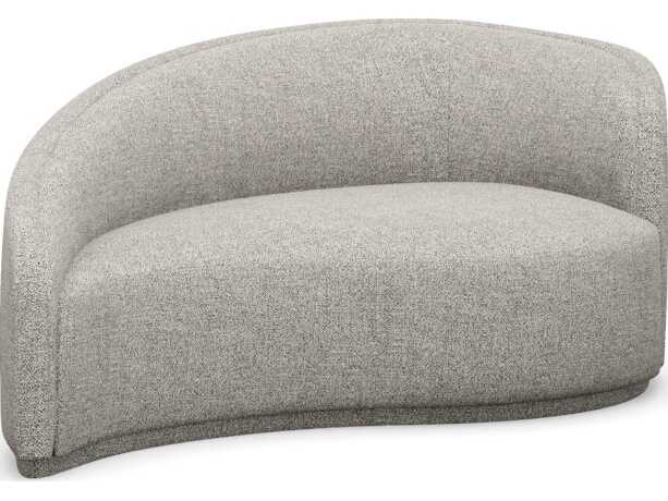Interlude Home Dana Rock Gray Upholstered Chaise