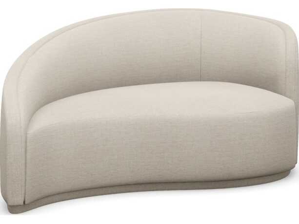 Interlude Home Dana Bluff Beige Upholstered Chaise