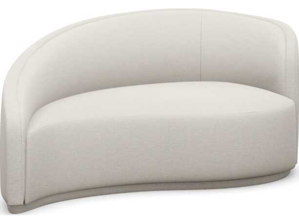 Interlude Home Dana Cameo Cream Upholstered Chaise