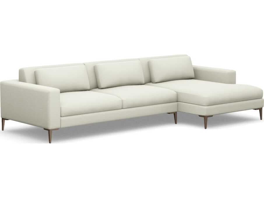Interlude Home Izzy White Upholstered Sectional Sofa