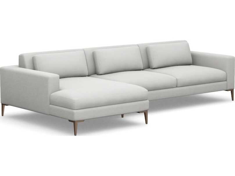 Interlude Home Izzy Beige Upholstered Sectional Sofa