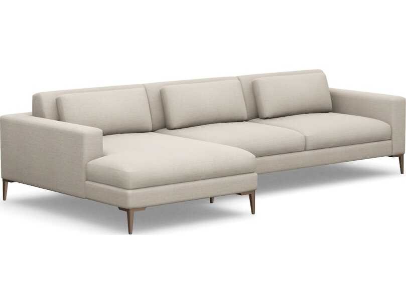 Interlude Home Comodo Beige Upholstered Sectional Sofa